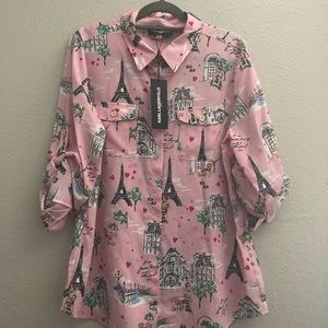 Karl Lagerfeld Paris button down blouse.